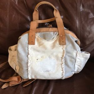 Nena and co denim cdb diaper bag